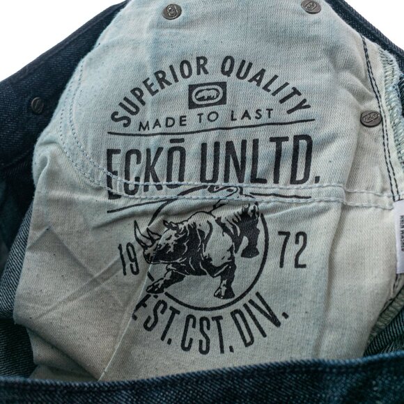 ECKO Unltd Hip Hop Jeans 34 Y2K Skater Streetwear Slim Fit - Picture 6 of 8